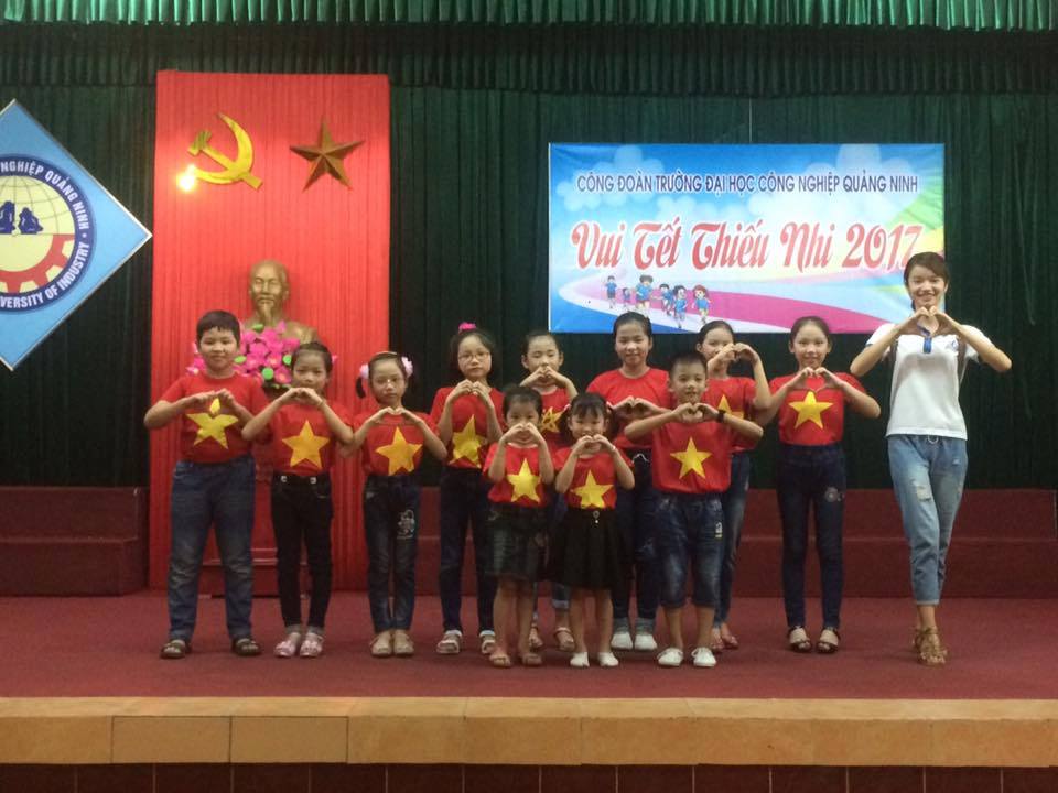 Trường Đại học Công nghiệp Quảng Ninh tổ chức Tết thiếu nhi 1/6 cho các cháu thiếu niên, nhi đồng