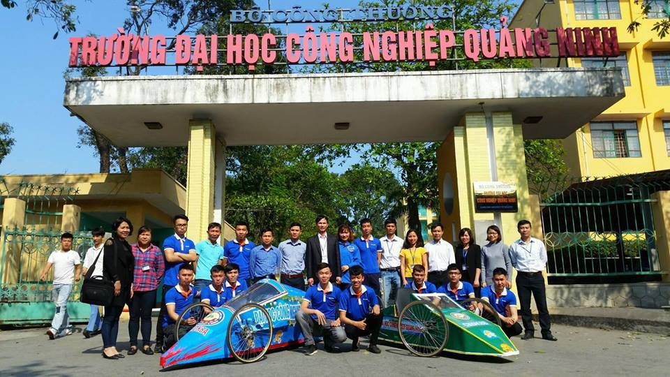 Sinh viên trường Đại học Công nghiệp Quảng Ninh  tham gia cuộc thi Lái xe sinh thái EMC năm 2018