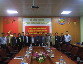 Đoàn công tác của Sở KHCN tỉnh Quảng Ninh làm việc với Nhà trường