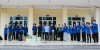 Hiệu trưởng Trường Đại học Công nghiệp Quảng Ninh thăm, động viên đội hình sinh viên tình nguyện tại xã đảo Cái Chiên