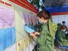 Sinh viên tham gia bầu cử tại cơ sở Minh Thành
