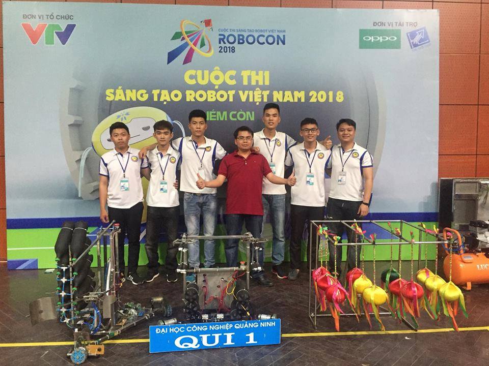 Sinh viên trường Đại học Công nghiệp Quảng Ninh tham gia Cuộc thi  Robocon Việt Nam 2018