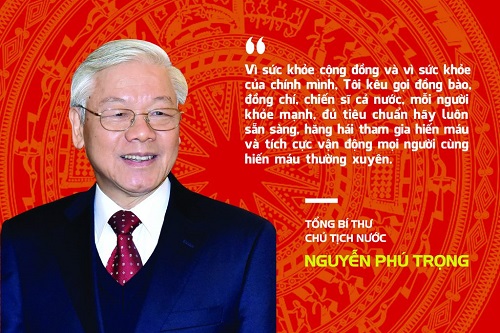 Thư kêu gọi toàn dân hiến máu tình nguyện của Tổng Bí thư, Chủ tịch Nước Nguyễn Phú Trọng