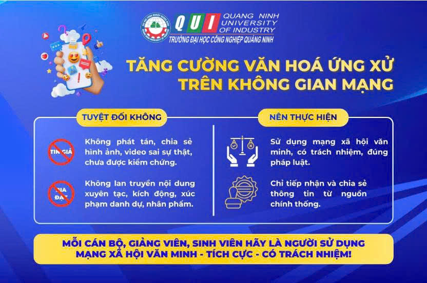 Tăng cường công tác quán triệt, tuyên truyền cho HSSV tuyệt đối không phát tán, chia sẻ, bình luận các video, hình ảnh tiêu cực trên không gian mạng