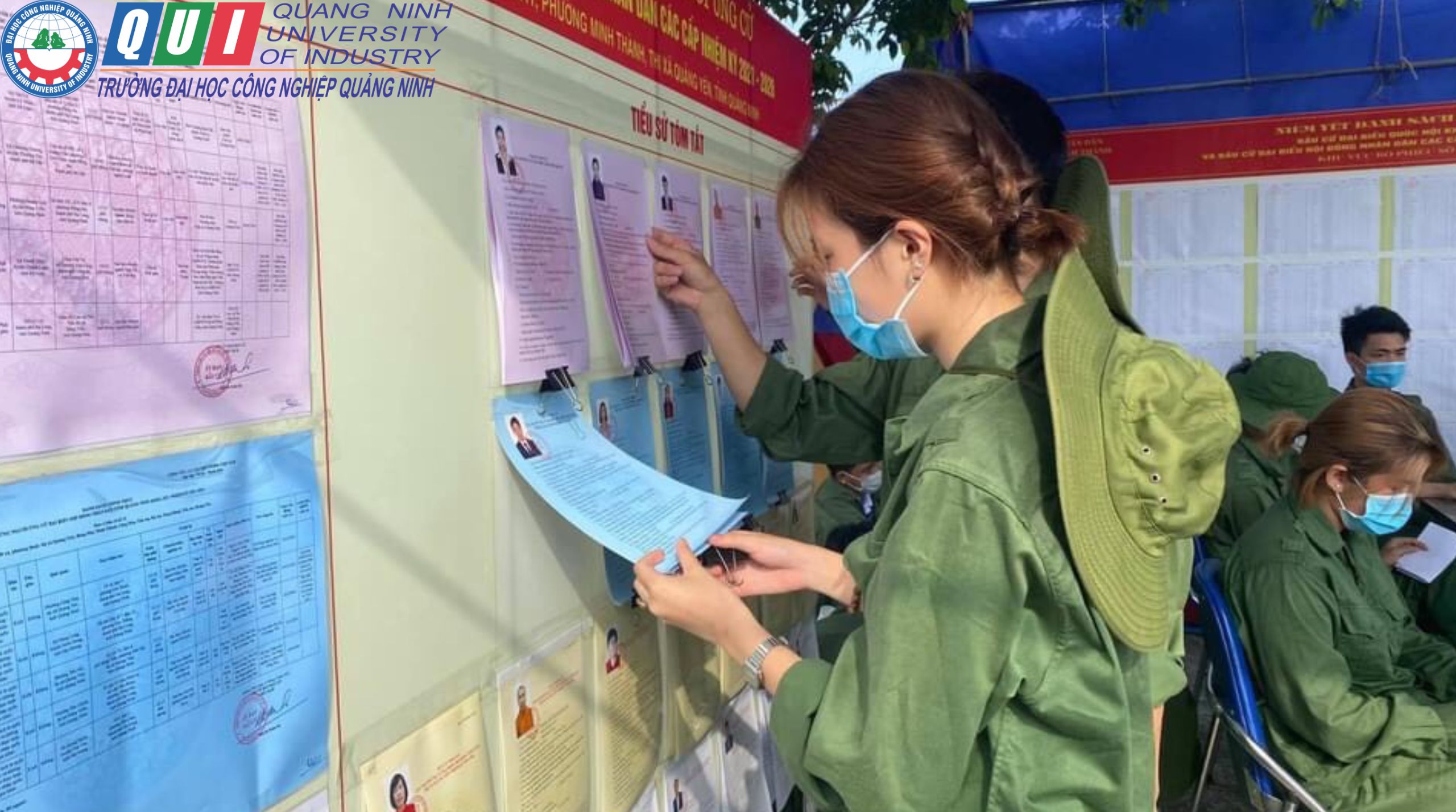 Sinh viên trường Đại học Công nghiệp Quảng Ninh sẵn sàng tham gia bầu cử thực hiện quyền và trách nhiệm công dân