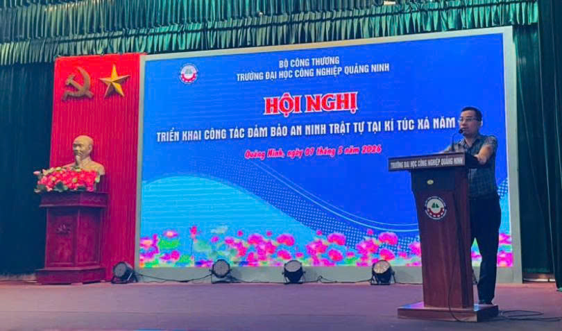 Hội nghị triển khai công tác an ninh trật tự tại kí túc xá năm 2026