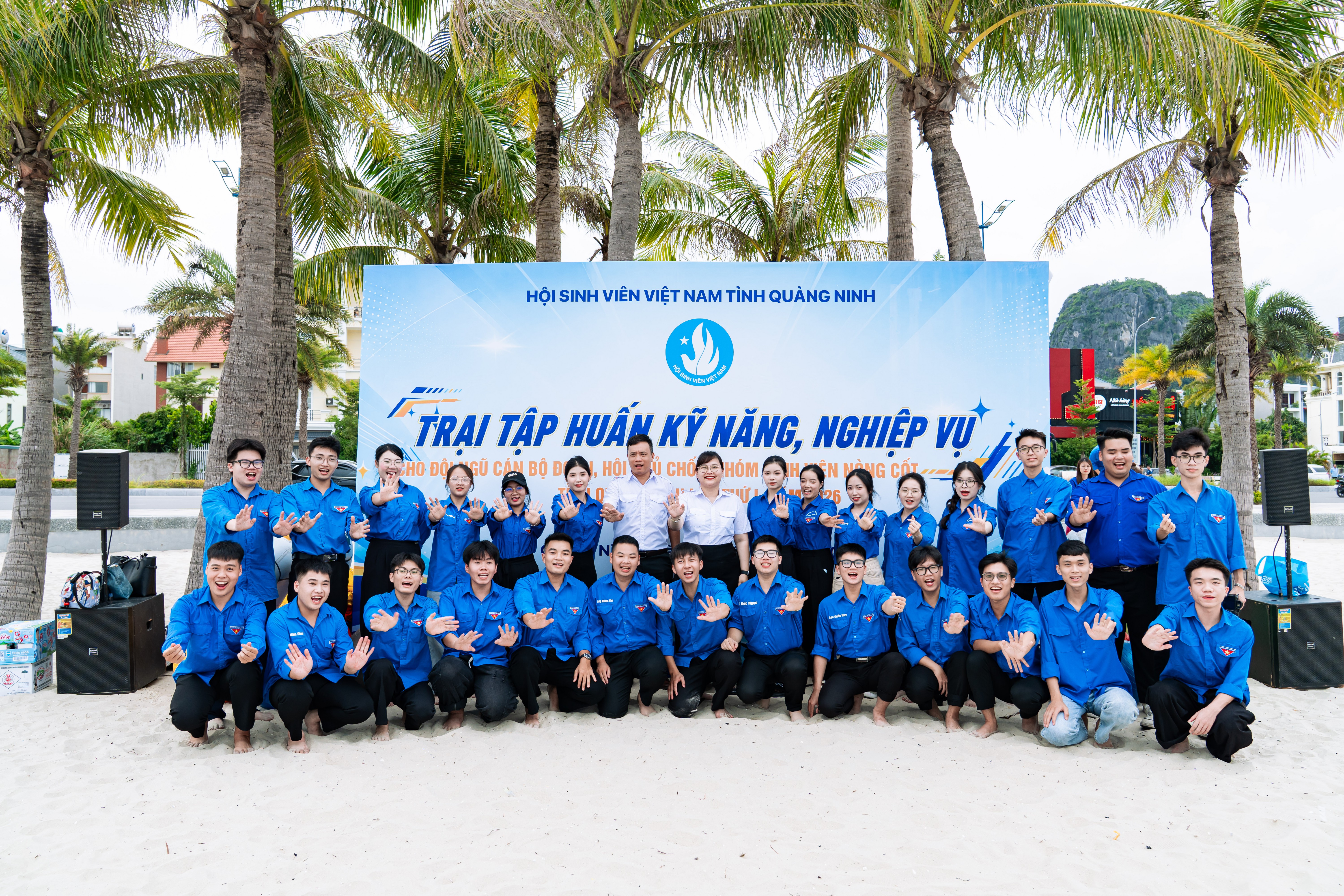 Sinh viên Trường Đại học Công nghiệp Quảng Ninh tham gia Trại tập huấn kỹ năng, nghiệp vụ cho đội ngũ cán bộ Đoàn, Hội chủ chốt, nhóm sinh viên nòng cốt tỉnh Quảng Ninh lần thứ I năm 2026