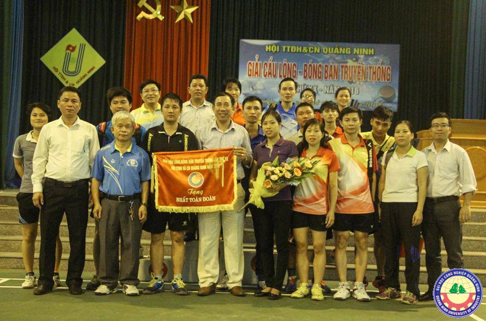 Đoàn thể thao trường ĐH Công nghiệp Quảng Ninh tham gia  Giải Cầu lông - Bóng bàn truyền thống lần thứ  XX  Hội thể thao Đại học và chuyên nghiệp Quảng Ninh năm 2016
