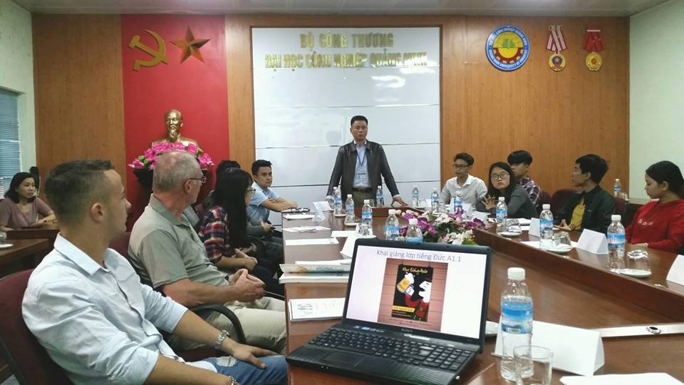 Trường Đại học Công nghiệp Quảng Ninh khai giảng lớp tiếng Đức cơ bản.