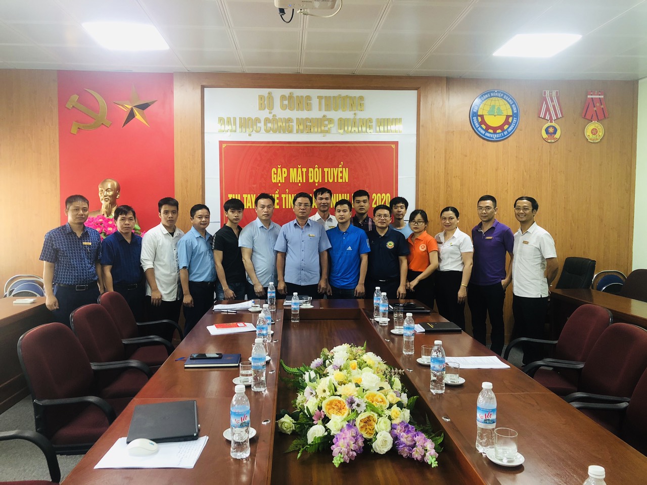 Hiệu trưởng gặp mặt, động viên sinh viên dự thi tay nghề tỉnh Quảng Ninh năm 2020