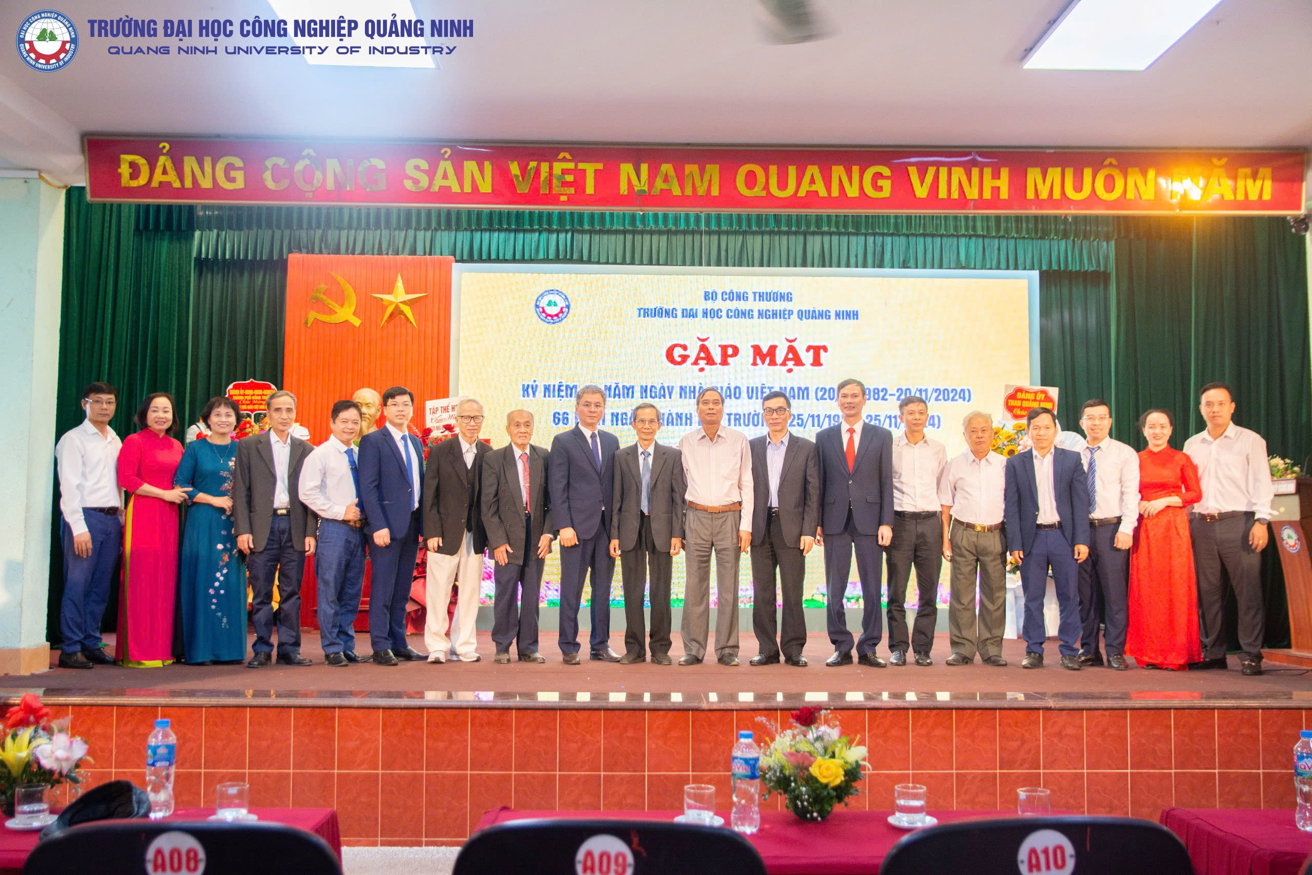 Trường đại học Công nghiệp Quảng Ninh gặp mặt kỷ niệm 42 năm ngày Nhà giáo Việt Nam và 66 năm ngày thành lập trường