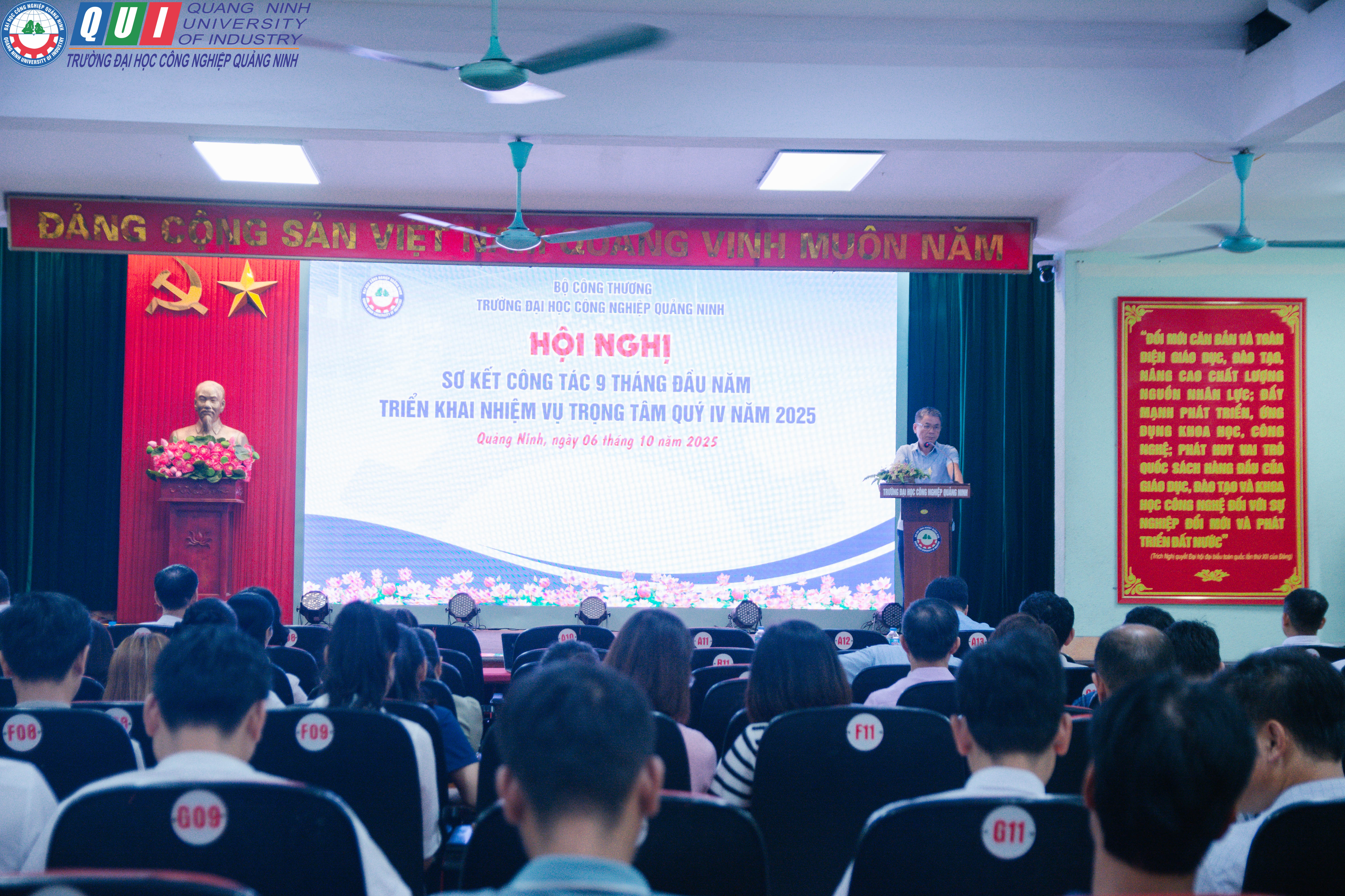 Trường Đại học Công nghiệp Quảng Ninh Tổ chức Hội nghị sơ kết công tác 9 tháng đầu năm 2025: Đánh giá kết quả và định hướng phát triển