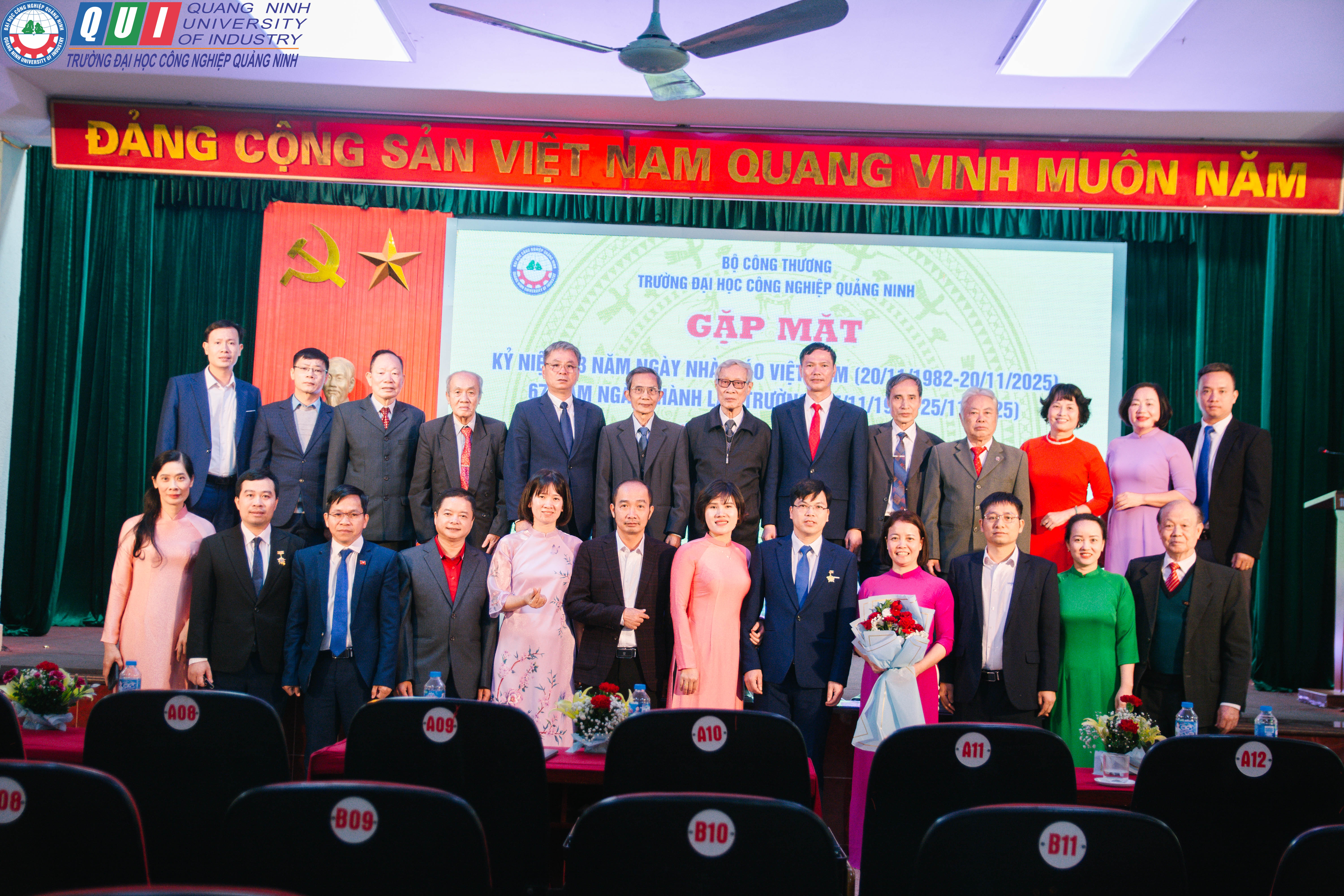 Gặp mặt Kỷ niệm 43 năm ngày nhà giáo Việt Nam và 67 năm ngày Thành lập Trường Đại học Công nghiệp Quảng Ninh