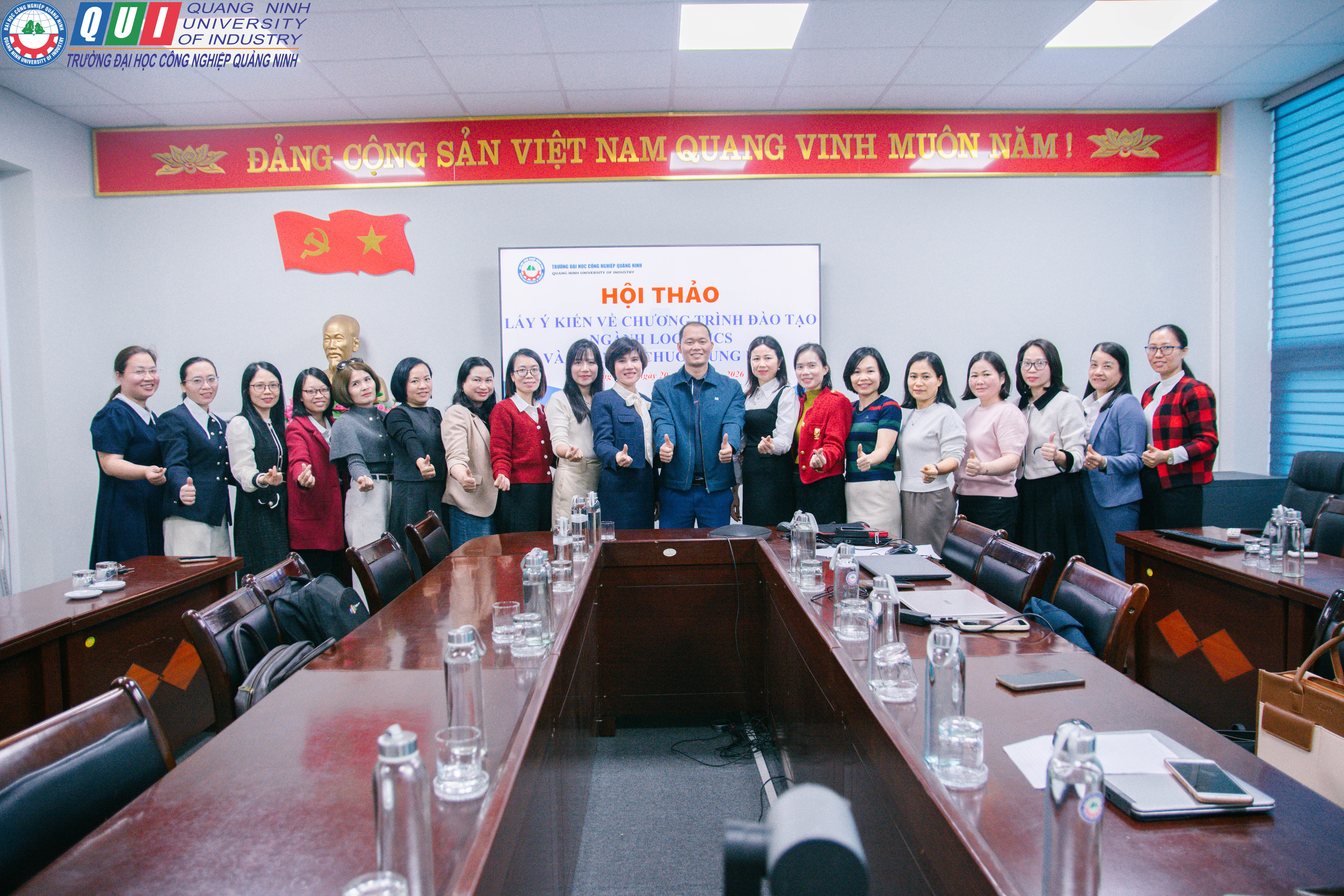 Trường Đại học Công nghiệp Quảng Ninh tổ chức hội thảo lấy ý kiến xây dựng chương trình đào tạo ngành Logistics và Quản lý chuỗi cung ứng