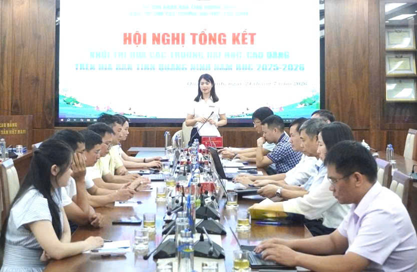 Trường Đại học Công nghiệp Quảng Ninh tham dự Hội nghị tổng kết  công tác thi đua, khen thưởng Khối các trường đại học, cao đẳng  tỉnh Quảng Ninh năm học 2025-2026