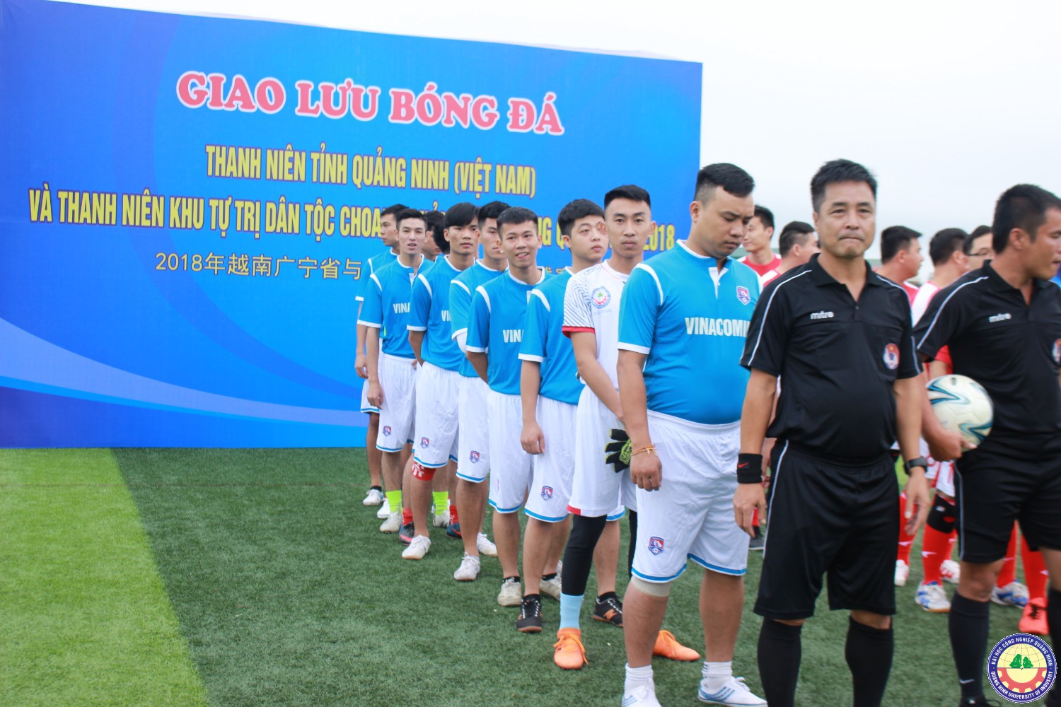 Giao lưu bóng đá Thanh niên Quảng Tây Trung Quốc và Sinh viên trường ĐHCN Quáng Ninh